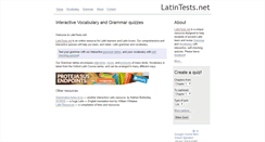 Desktop Screenshot of latintests.net