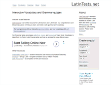 Tablet Screenshot of latintests.net